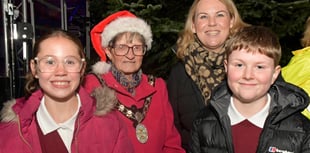 Christmas lights dazzle despite rain