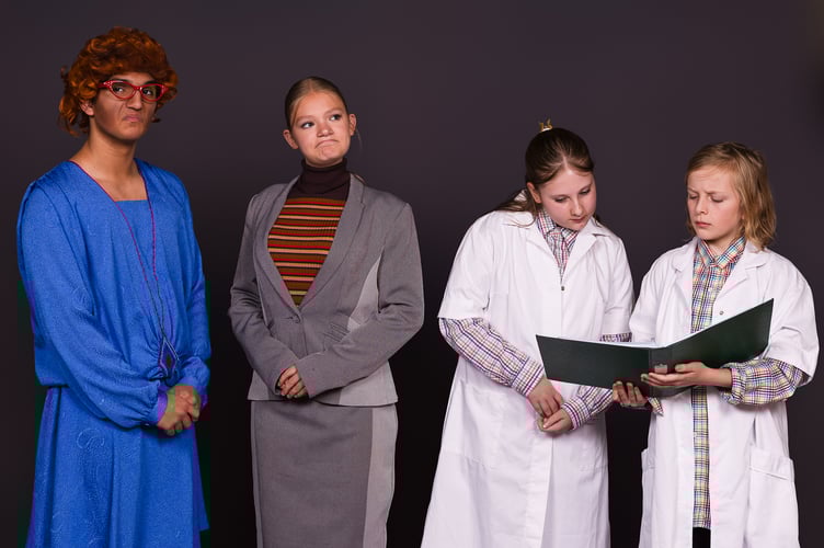 Ms Sharmna, Principal Lauren and Scientists. (Picture: Andy Jones, Shooting Pixels)