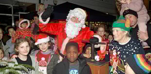 Santa stars as town's festive lights turned on