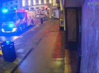 Christmas lights cause fire in town centre