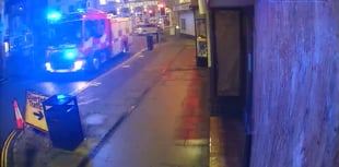 Christmas lights cause fire in town centre