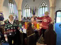 Star of St Mary's lit after village parade