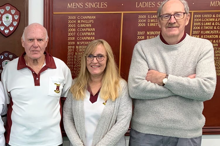 Woodpeckers, left to right: Nick Channon, Sally Waygood and Ed Norris