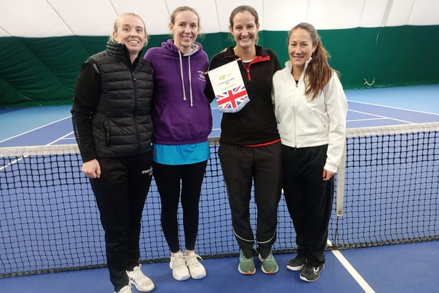 Elizabeth Deem in winning tennis team