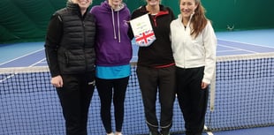 Elizabeth Deem in winning tennis team