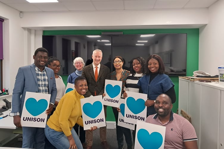 Gideon Amos MP met with migrant workers to discuss the national lobby of Parliament.