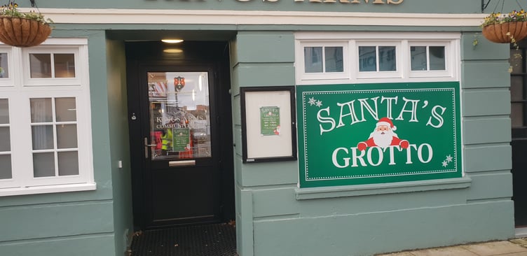 A Santa's grotto was held in the Kings Arms community hub during Wellington Town Council's Christmas lights switch-on event.