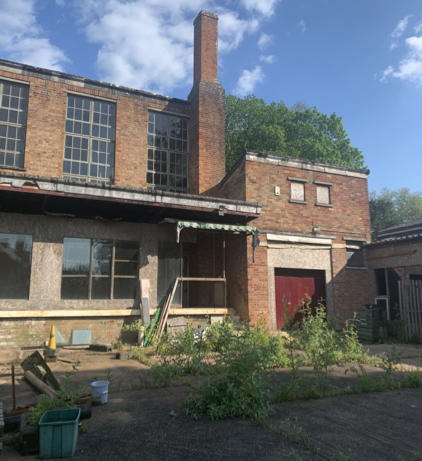 A derelict former dairy in Wellington town centre is being converted by new owners into a home.