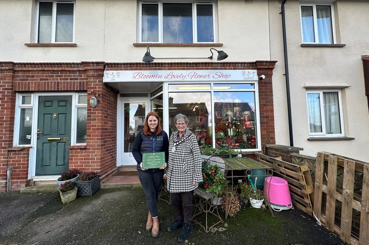Bloomin Lovely Flower Shop came joint second in the competition.