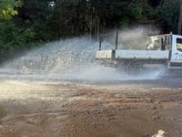 Heavy overnight rain causes flooding across town