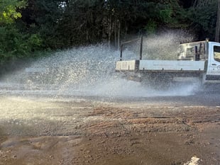 Heavy overnight rain causes flooding across town