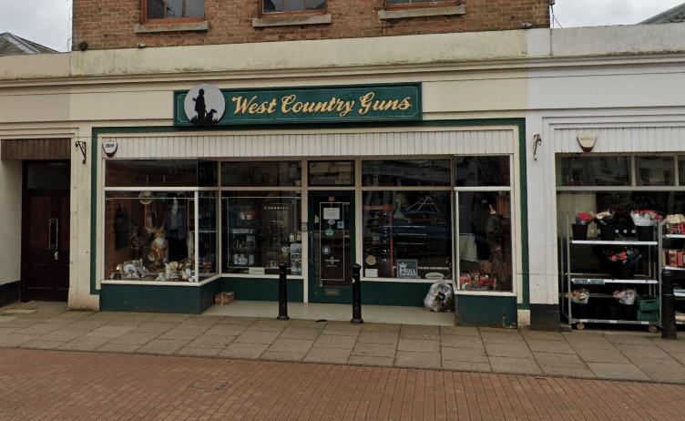 West Country Guns, in Wiveliscombe, was raided by thieves in the early hours of Sunday, December 14.