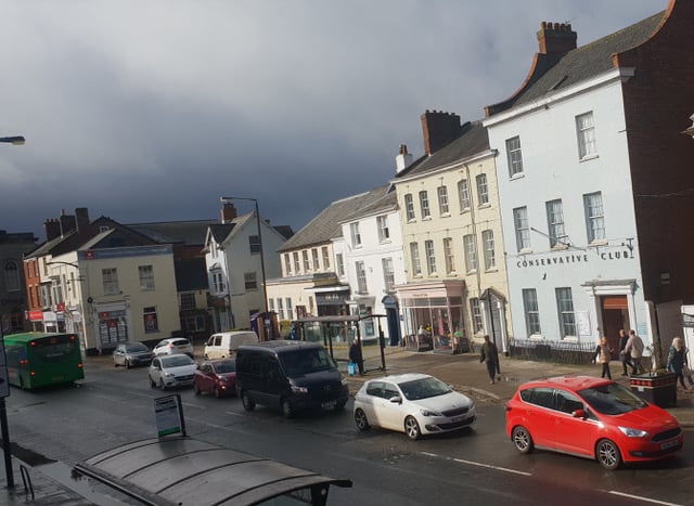High Street in Wellington where the incident took place. 