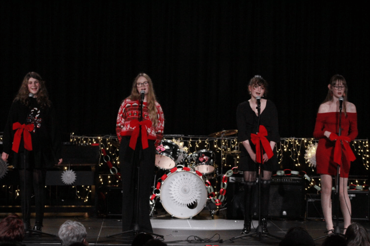 The Christmas concert was filled festive cheer.