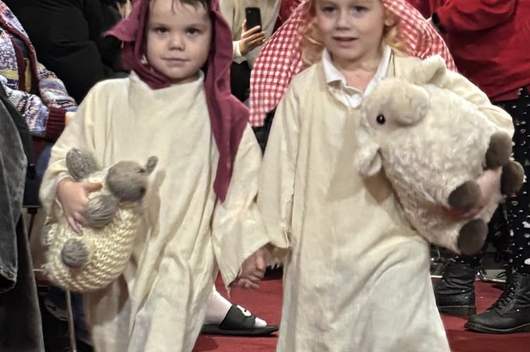 The shepherds were outstanding on stage.