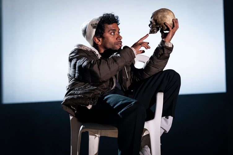 Hiran Abeysekera as Hamlet. Picture: Sam Taylor