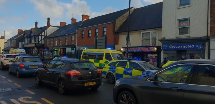 Festivities in Wellington town centre were marred by tragedy as a man died nearby.