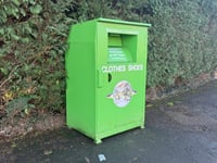 Warning over "fly tipping magnet" clothing donation bin