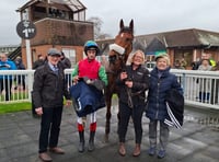 The Edwards' family back in the winners' enclosure 