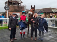 The Edwards' family back in the winners' enclosure 
