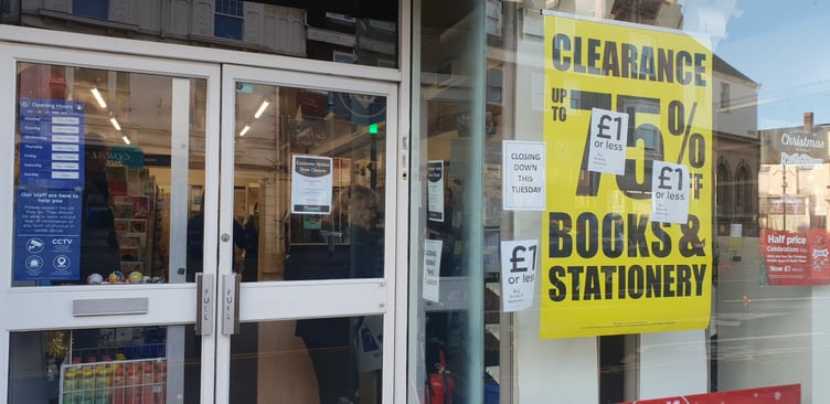 Shoppers have been packing the former WH Smith store in Wellington as it runs a clearance sale before closing on January 6.