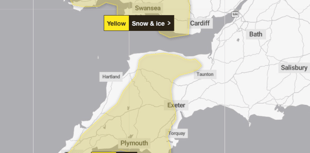 New Year snow and ice alert