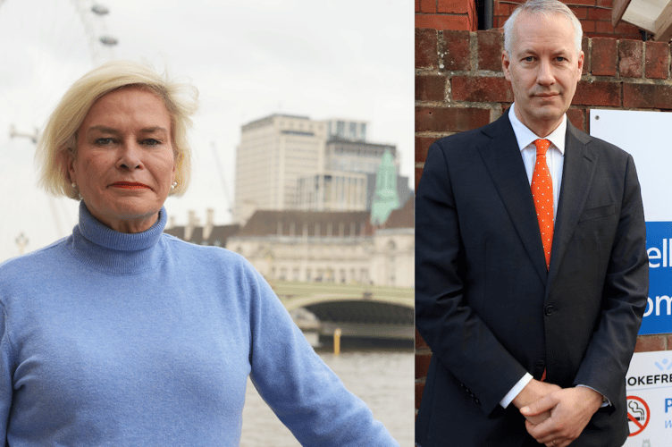 MPs Rachel Gilmour (left) and Gideon Amos are calling for more Government financial support for Somerset Council.