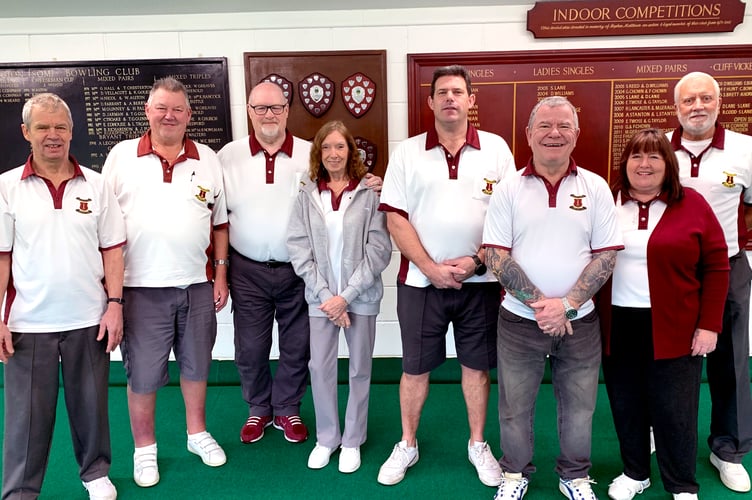 Trailblazers, Phil Wiggan, Tony Gibson, Bill Warnett, Pat Harvey; Hopefuls, Darren Sparks, Steve Horrill, Carol Horrill and Andy Pearce 