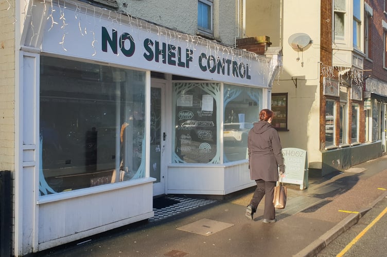 The now-closed Wellington shop No Shelf Control.