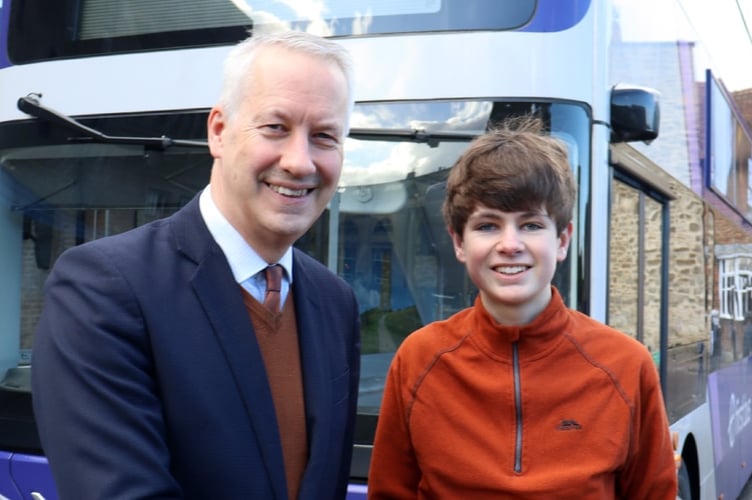 MP Gideon Amos and James Lawson.