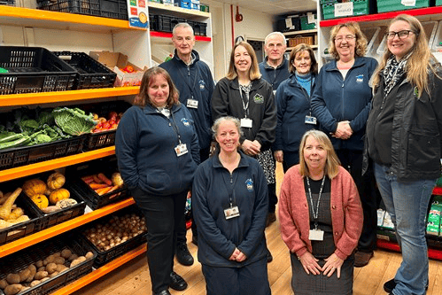 Some of the CHAT volunteers and Mid Devon council staff.