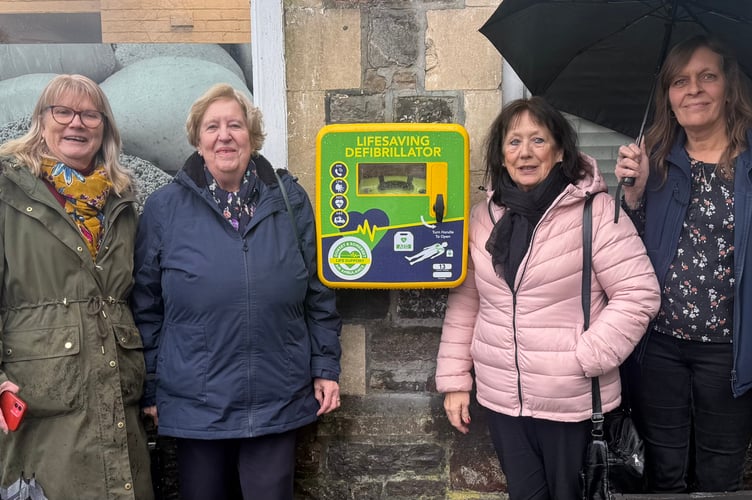 Sue Alderman, vice chair of Musgrove Park Hospital League of Friends, Cheryl Bailey, secretary of Musgrove Park Hospital League of Friends, Valerie May, Sarah Macri, manager of One Stop Shop.