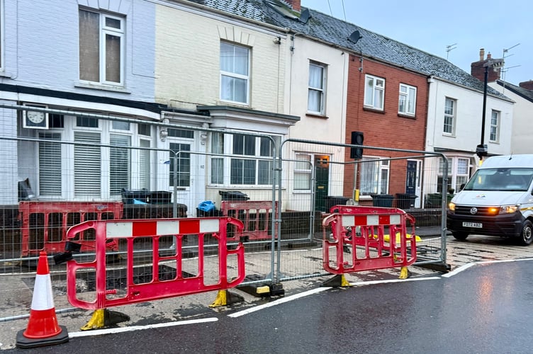North Street has been closed after a severe sewage leak.