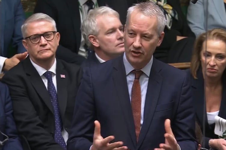 MP Gideon Amos challenges the Prime Minister on funding for Somerset.