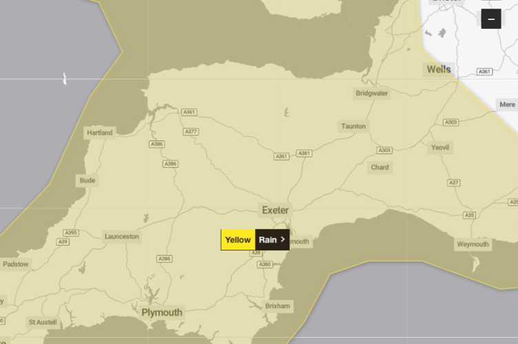 More heavy rain warnings have been issued by the Met Office for Monday and Tuesday.