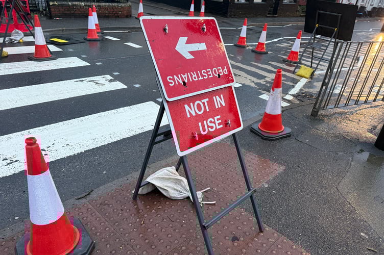 North Street has been closed after a severe sewage leak. 