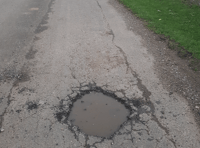 Council running out of pothole repairs cash