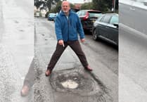 Wellington road has so many potholes it is 'like surface of the moon'