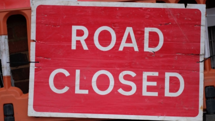 Road Closed (Image courtesy: Devon County Council)