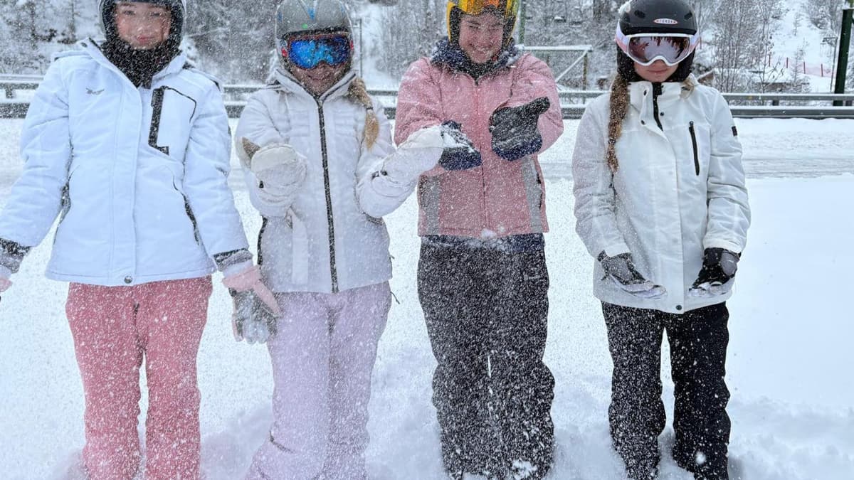 Perfect ski conditions for school's Italy trip