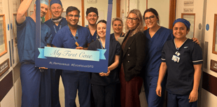 Robot helps surgeons perform spinal surgery