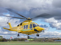 Air ambulance awaiting second helicopter