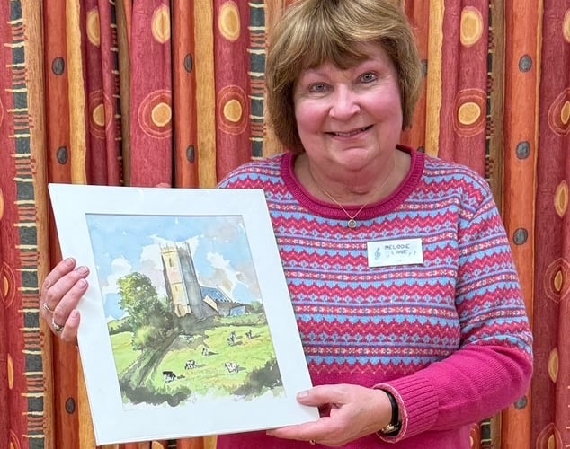 Melodie Lane was the winner of the raffle.