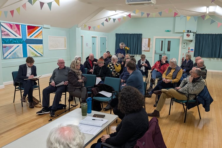 Flooding in Nynehead was debated in a public session before the parish councils February meeting.