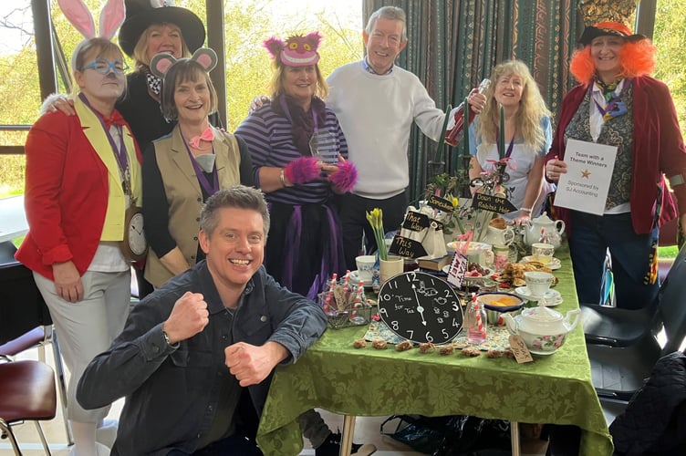 Richard McCourt, Clinton Rogers and other attendees at the 2024 danceathon.