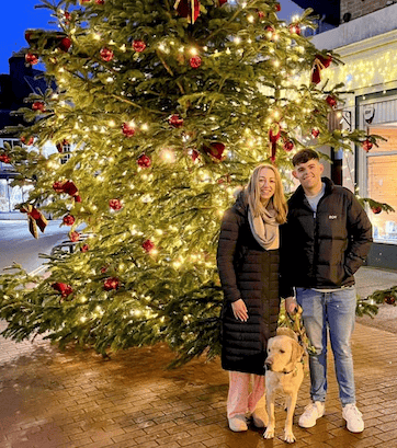 Wiveliscombe fireman Rob Tiley and his wife Sophie.