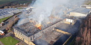 Local crews help tackle Devon school fire