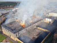 Local crews help tackle Devon school fire