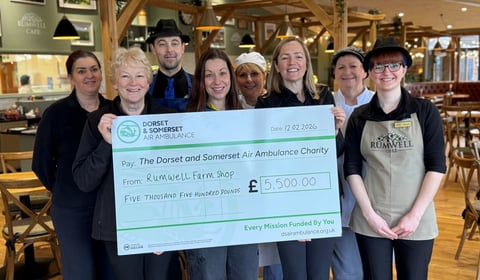 Farm shop raises £5,500 for Air Ambulance