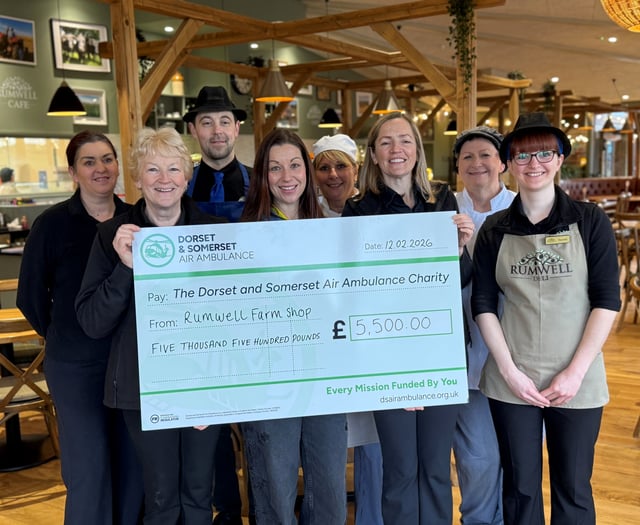 Farm shop raises £5,500 for Air Ambulance
